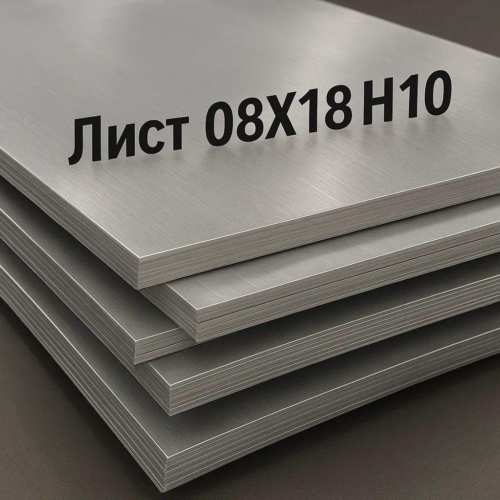 Лист 08Х18Н10 фото нержавіючий прокат AISI 304 UKRSTEELINVEST