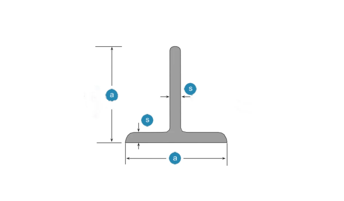 Т-образный металлический профиль | Размеры 15-200мм | Цена от Производителя 👍 | UkrSteelInvest